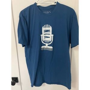 Baseballism x Vin Scully "Vin's Mic" XL Blue Graphic T Shirt